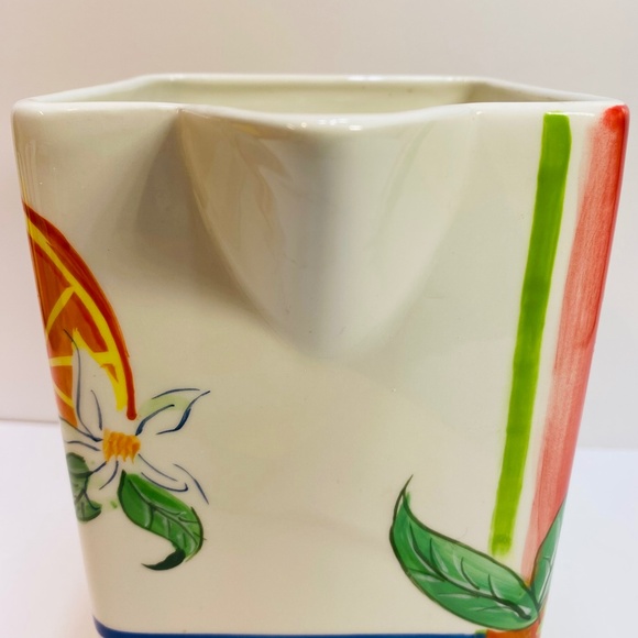 Very Rare AMBIANCE COLLECTION BY NANETTE VACHER Marigot Juice Pitcher EUC - Picture 7 of 11